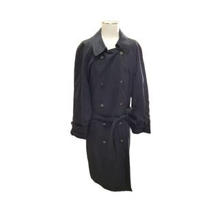 Vintage Chaps x Ralph Lauren black trench coat collaboration